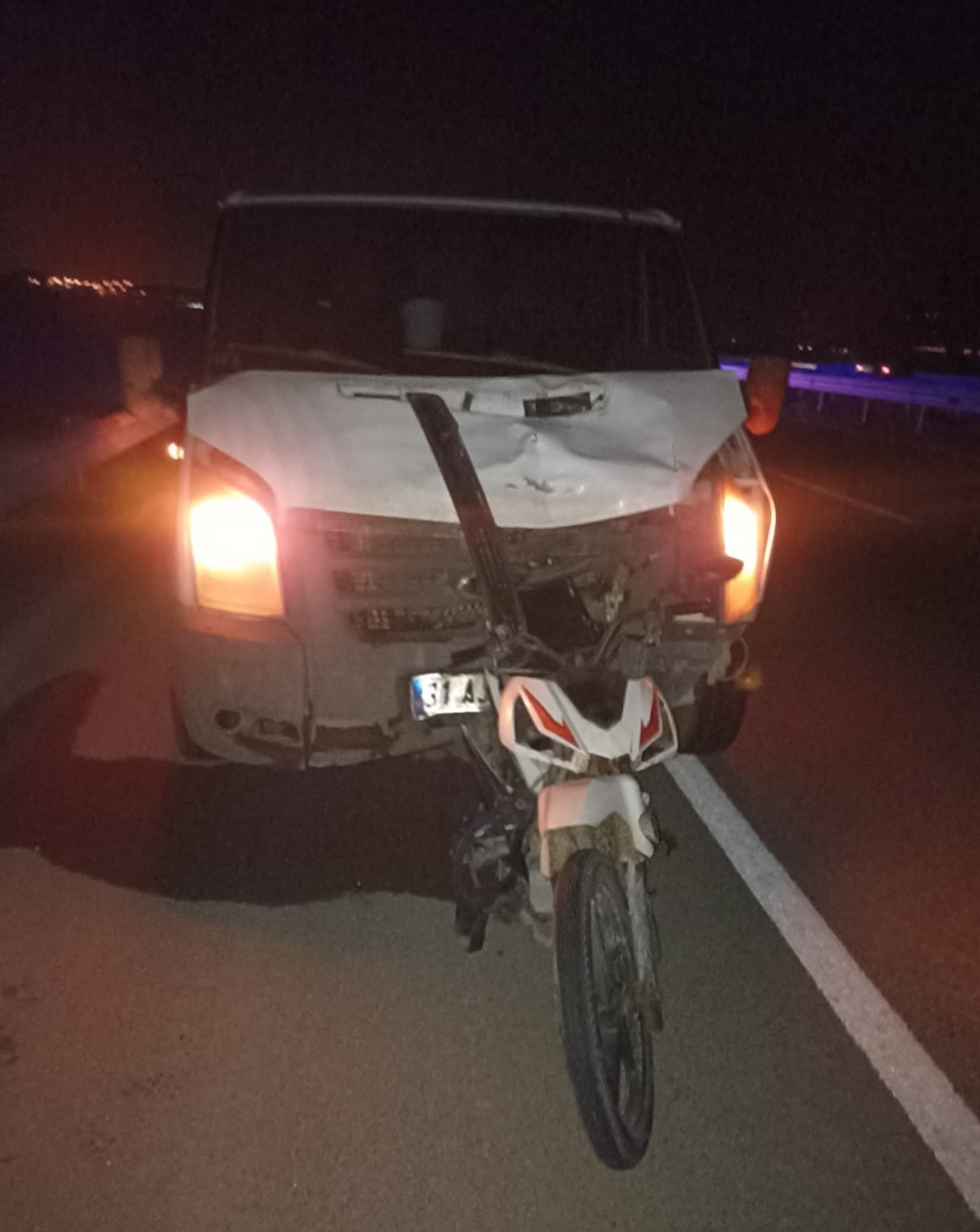 Gaziantep’te kamyonetle çarpışan motosikletin sürücüsü öldü