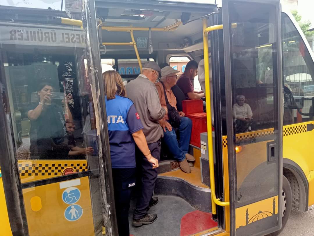 İslahiye'de toplu taşıma araçları denetlendi
