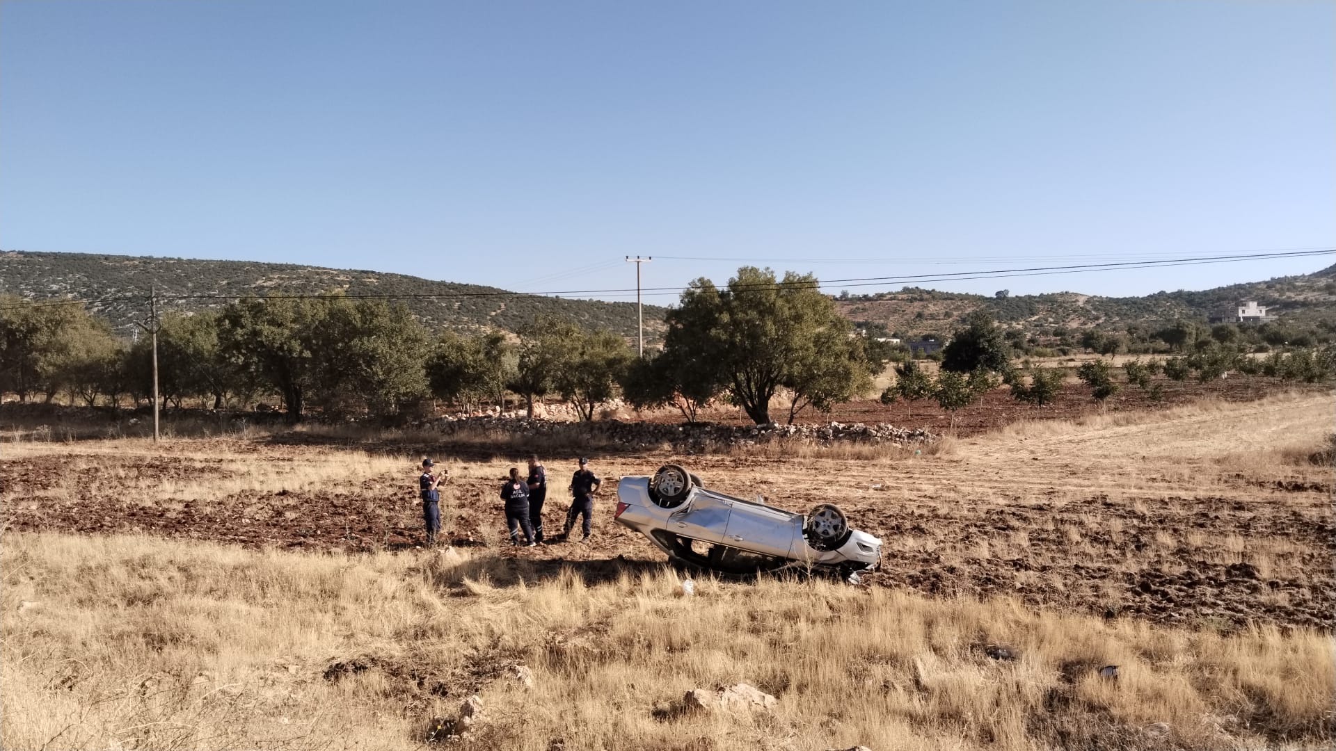 Gaziantep'te şarampole devrilen otomobildeki 5 kişi yaralandı
