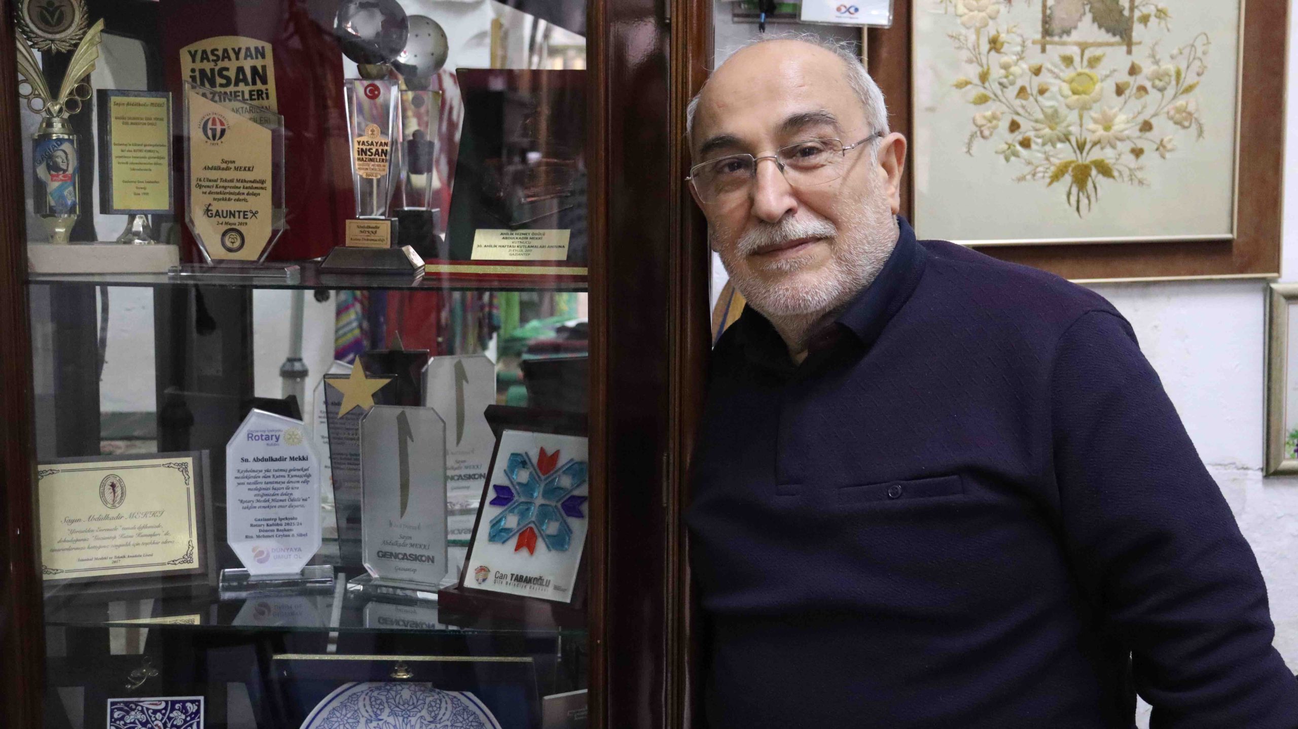 Gaziantepli kutnu ustası Abdulkadir Mekki, AA'nın "Yılın Kareleri" oylamasına katıldı