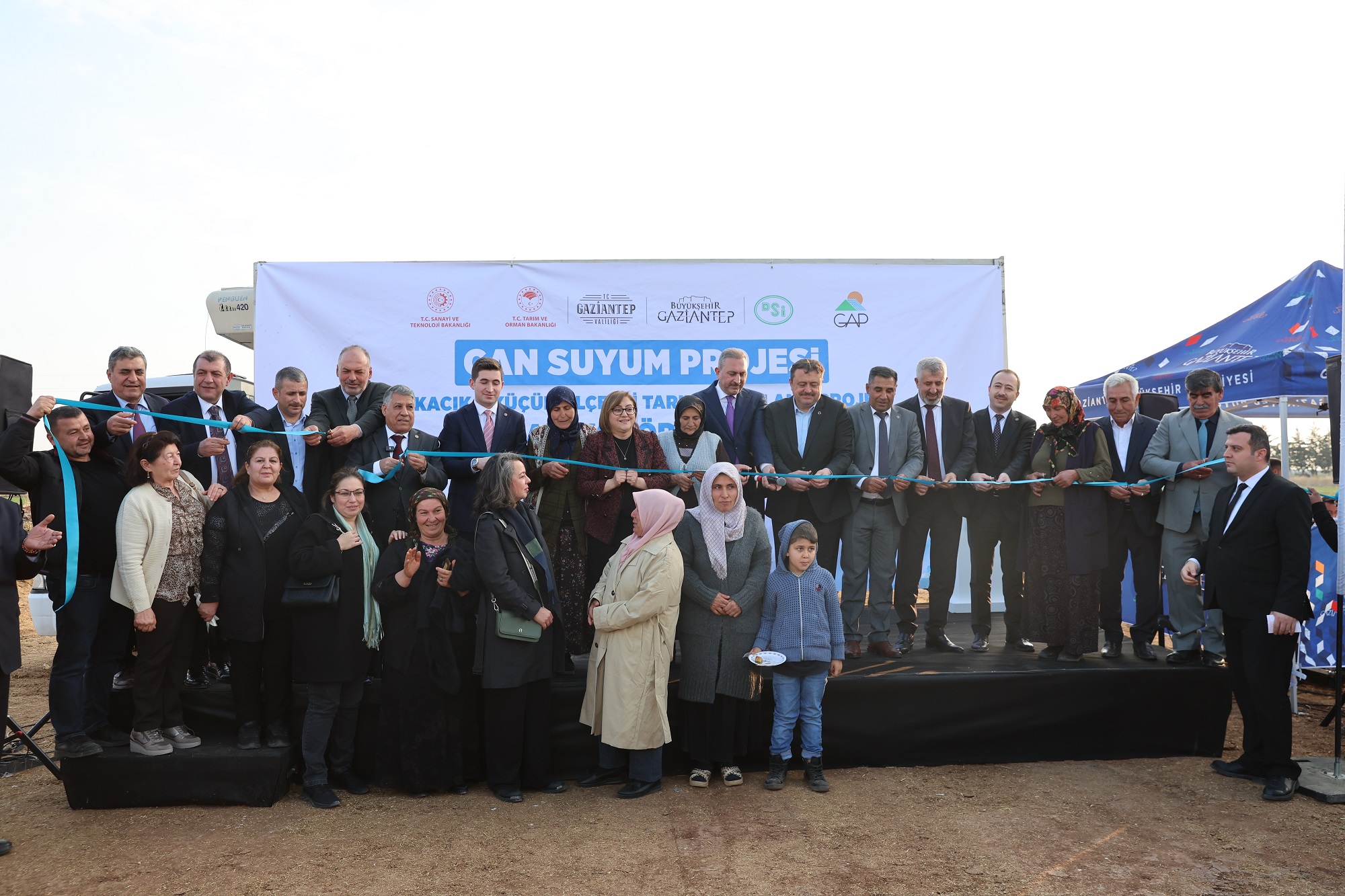 Oğuzeli'nde Cansuyum Projesi'nin 8 bin 450 metresi açıldı