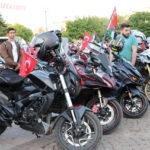 Gaziantep'te motosiklet sürücüleri İsrail'i protesto etti 4 Gaziantep'te motosiklet sürücüleri İsrail'i protesto etti