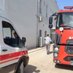 Gaziantep'te pamuk fabrikasında çıkan yangında 2 işçi dumandan etkilendi 4 Gaziantep'te pamuk fabrikasında çıkan yangında 2 işçi dumandan etkilendi