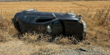 Gaziantep'te devrilen otomobildeki 4 kişi yaralandı