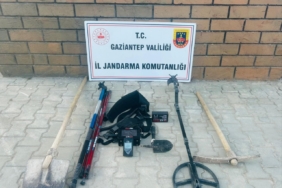 Gaziantep'te kaçak kazı yapan 9 şüpheli yakalandı