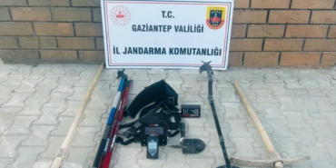 Gaziantep'te kaçak kazı yapan 9 şüpheli yakalandı