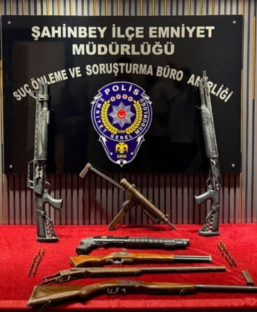 Gaziantep'te kaçak silah operasyonunda 2 şüpheli gözaltına alındı