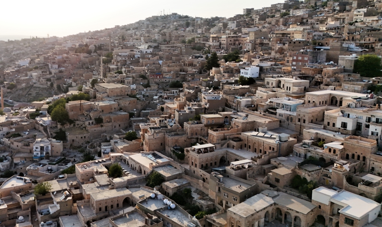Mardin ve Batman'da sıcak havada "dam palas" keyfi