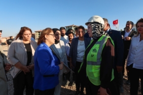 Gaziantep'te 130 bin metrekarelik millet bahçesinin yapımı devam ediyor