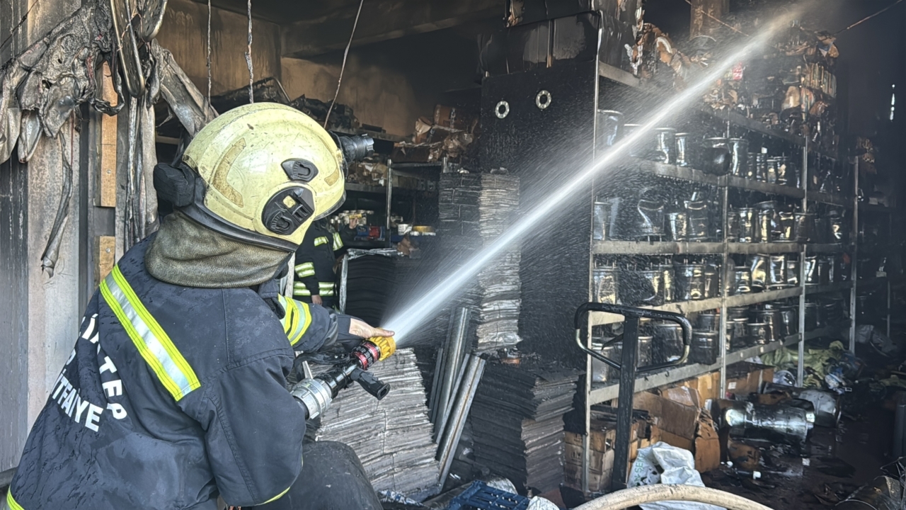Gaziantep'te iş yerinde çıkan yangın kontrol altına alındı