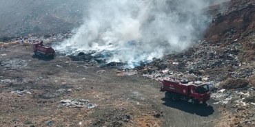 İslahiye'de çöplük alanda çıkan yangın söndürüldü