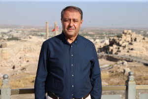 Urfa Kalesi'nde 5. yüzyıla ait yazıtlı mozaik gün yüzüne çıkarıldı