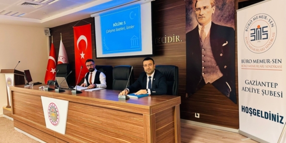 Büro Memur-Sen Gaziantep Adliye Şubesi'nden üyelerine ücretsiz eğitim