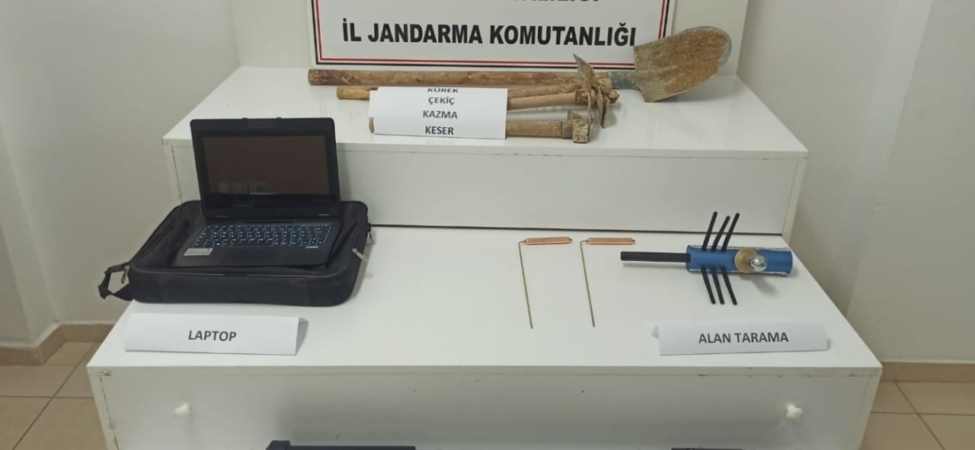 Gaziantep'te kaçak kazı yapan 9 kişi suçüstü yakalandı