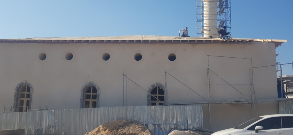 Depremlerde zarar gören 160 yıllık Dervişiye Camisi yeniden yükseliyor