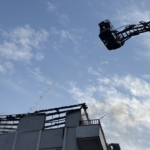 Gaziantep'te apartmanın çatısında çıkan yangın söndürüldü