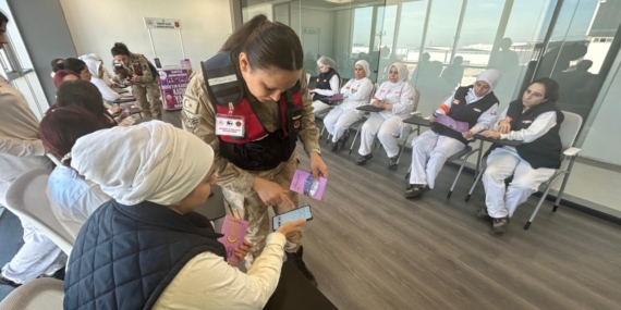 Gaziantep'te jandarma 18 bin 409 kadına KADES'i tanıttı