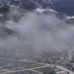 Atatürk Viyadüğü'nde sis etkili oldu