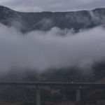 Atatürk Viyadüğü'nde sis etkili oldu