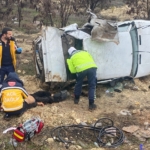 Gaziantep'te şarampole devrilen otomobilde 1 kişi öldü, 1 kişi yaralandı