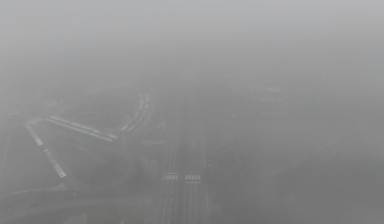 Gaziantep'te sis etkili oldu