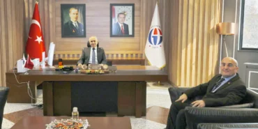 REKTÖR PROF_ DR_ DOĞAN, TÜBİTAK 1002 DESTEKLİ PROJE YÜRÜTÜCÜSÜ ÖZBAY’I KABUL ETTİ