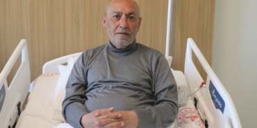 Gaziantep'te inme geçiren hasta erken müdahaleyle hayata tutundu