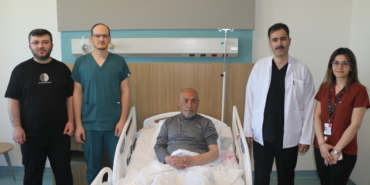 Gaziantep'te inme geçiren hasta erken müdahaleyle hayata tutundu