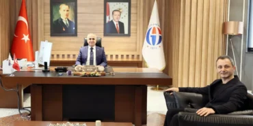 GAÜN REKTÖRÜ DOĞAN, TÜBİTAK 2219 BURSU KAZANAN DOÇ_ DR_ UÇUK’U KABUL ETTİ