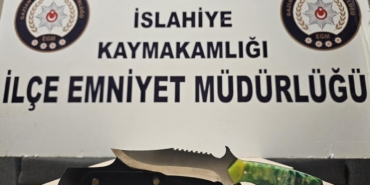 Gaziantep'te bıçak taşıyan şüpheliye işlem yapıldı