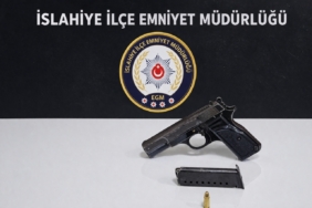 Gaziantep'te ruhsatsız tabanca ele geçirilmesine ilişkin 1 şüpheli yakalandı