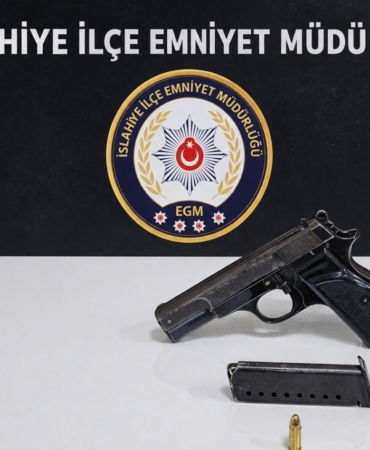 Gaziantep'te ruhsatsız tabanca ele geçirilmesine ilişkin 1 şüpheli yakalandı
