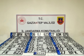 Gaziantep'te sahte standart dışı plaka satan 2 kişi yakalandı