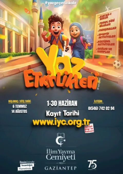 İYC Gaziantep Şube Başkanı Arslan Duyurdu: Yaz Etkinlikleri Programı İçin Başvurular Başladı 4 106634