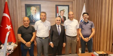 ERASMUS KAPSAMINDA GAÜN’E GELEN AKADEMİSYENLERDEN REKTÖR DOĞAN’A ZİYARET - (2)