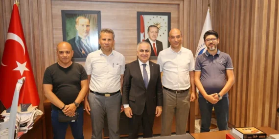 ERASMUS KAPSAMINDA GAÜN’E GELEN AKADEMİSYENLERDEN REKTÖR DOĞAN’A ZİYARET - (2)
