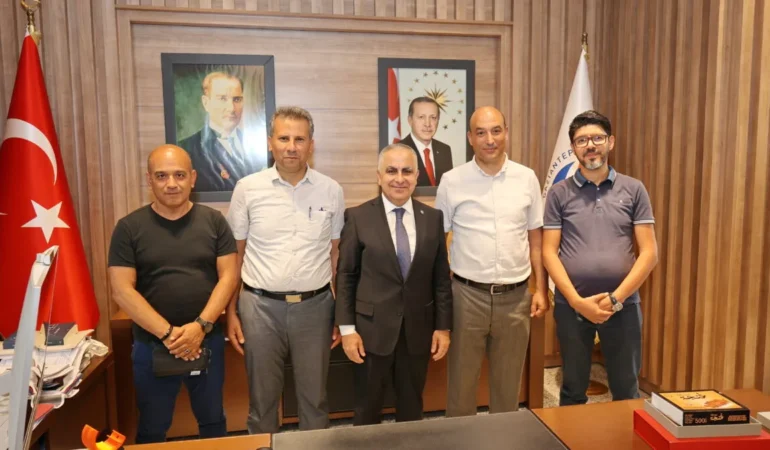 ERASMUS KAPSAMINDA GAÜN’E GELEN AKADEMİSYENLERDEN REKTÖR DOĞAN’A ZİYARET - (2)