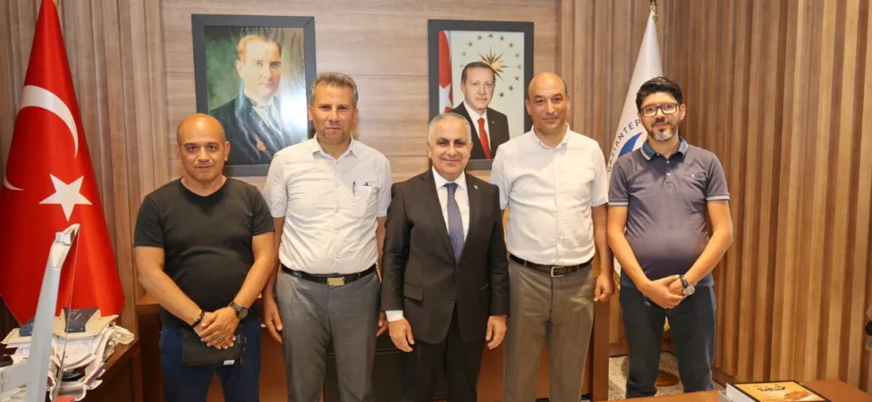 ERASMUS KAPSAMINDA GAÜN’E GELEN AKADEMİSYENLERDEN REKTÖR DOĞAN’A ZİYARET - (2)