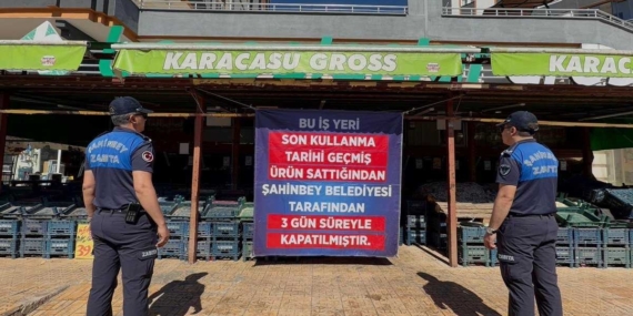 Gaziantep'te son kullanma tarihi geçmiş ürün satan iş yerine kapatma cezası