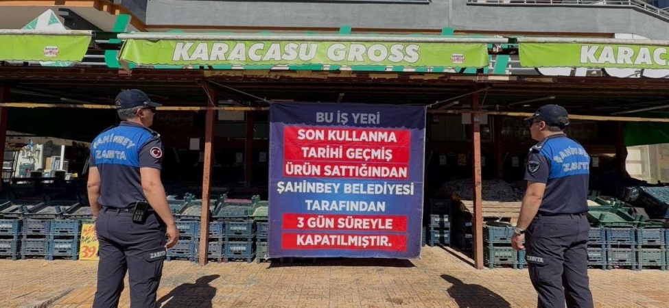 Gaziantep'te son kullanma tarihi geçmiş ürün satan iş yerine kapatma cezası