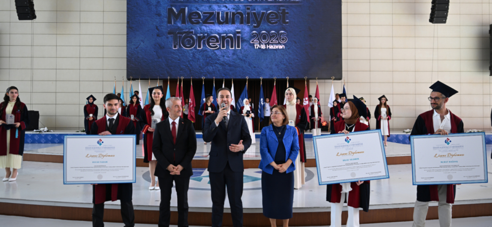 Hasan Kalyoncu Üniversitesinde 1878 öğrenci mezuniyet coşkusu yaşadı