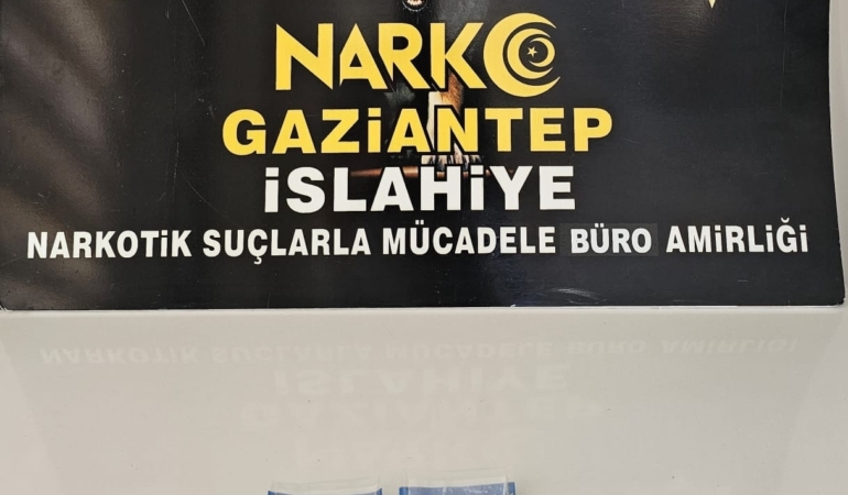 İslahiye'de uyuşturucu operasyonunda 2 şüpheli yakalandı