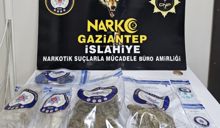 İslahiye'de uyuşturucu operasyonunda 2 zanlı tutuklandı