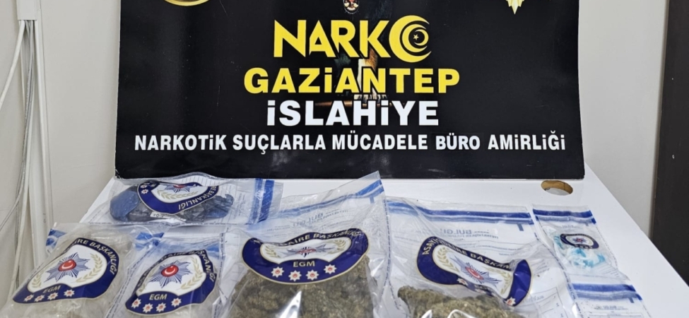 İslahiye'de uyuşturucu operasyonunda 2 zanlı tutuklandı