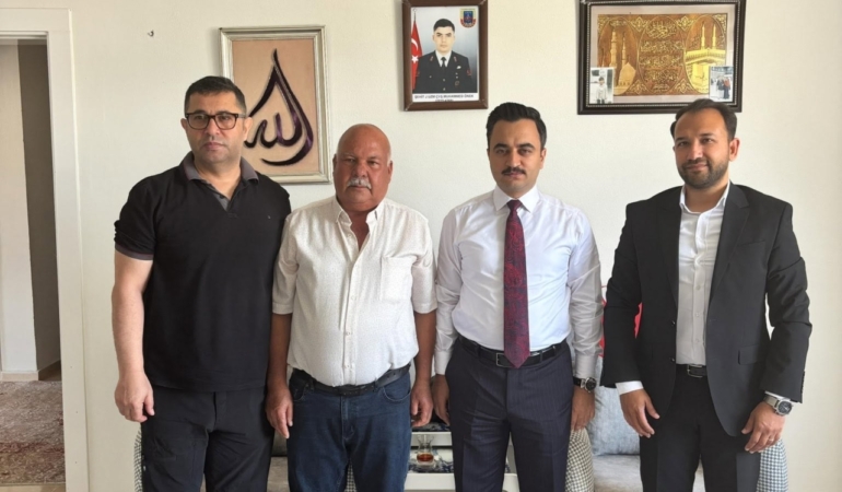 Nurdağı Kaymakamı Erciyas’tan şehit ailesine Babalar Günü ziyareti