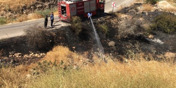 Nizip'te tarla yangınına müdahale eden kişi hayatını kaybetti